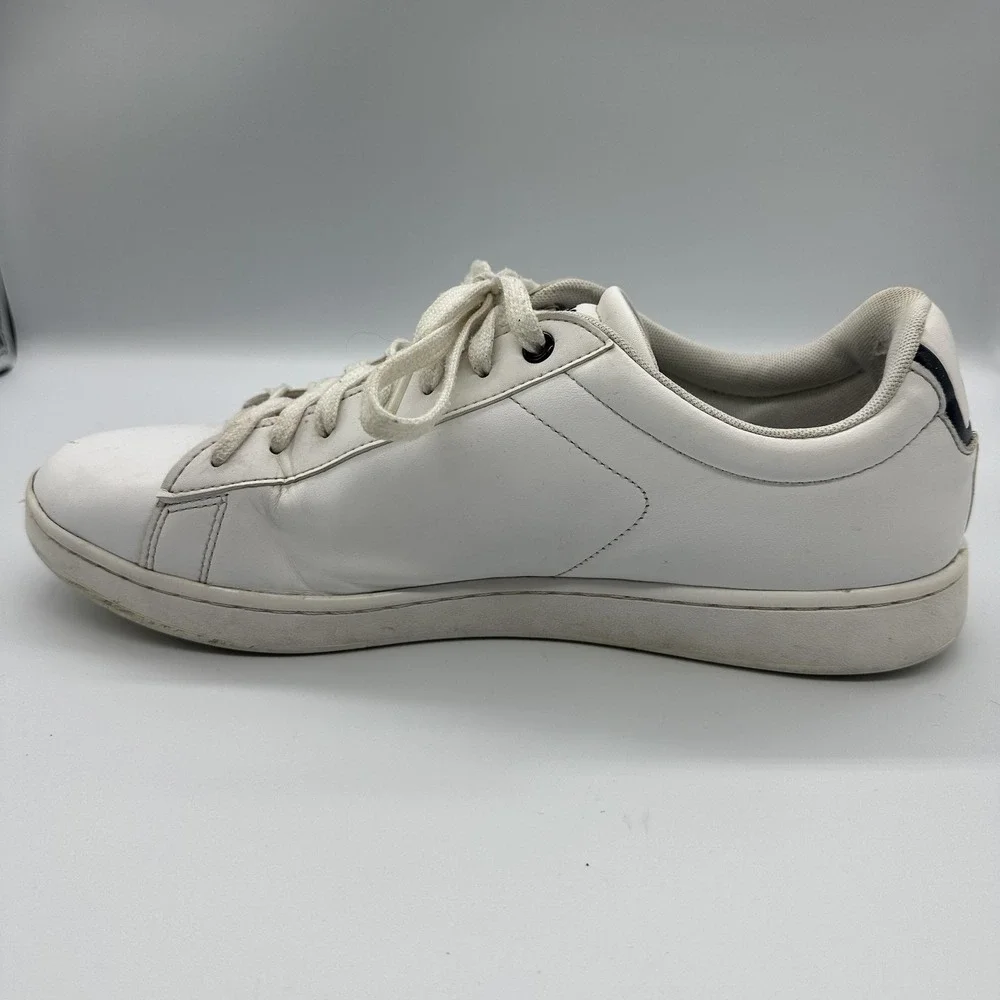 Lacoste‎ Carnaby BL 21 1 Shoes Mens Size 11.5 White Leather Sneakers Casual